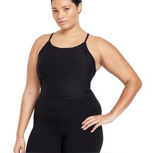 Old‎ Navy Black Light Support Studio Smooth Long Lines Racerback Tank Top